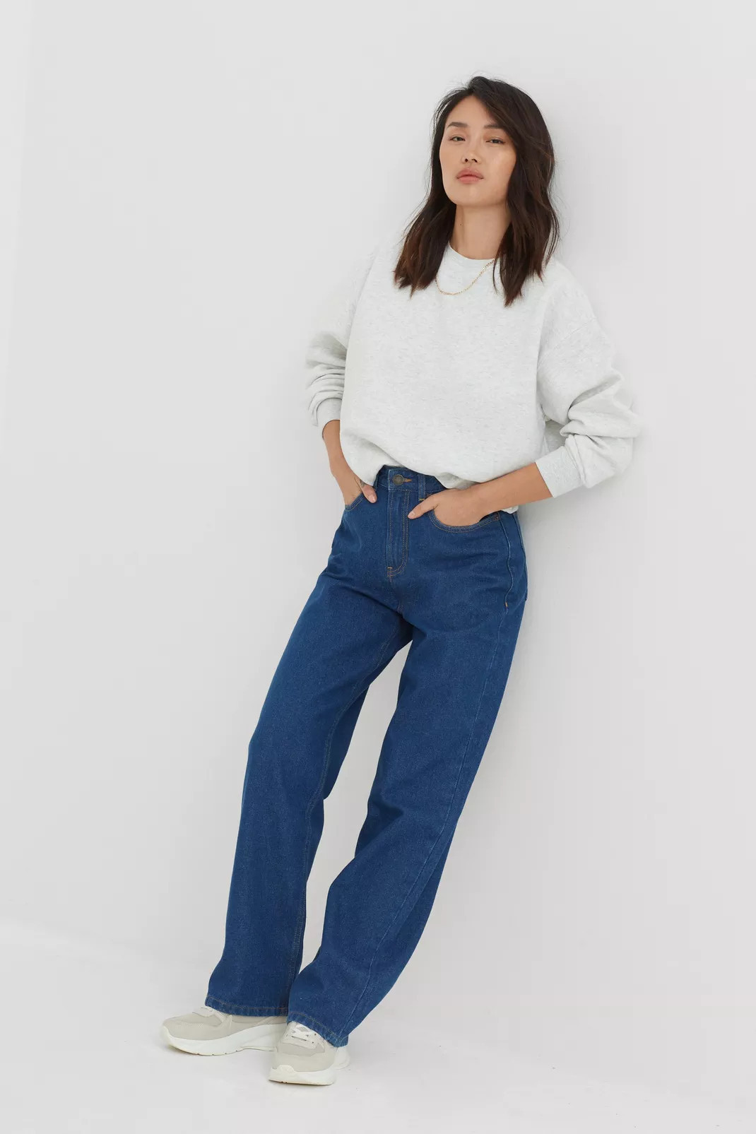 Organic High Waisted Straight Leg Jeans | Nasty Gal (US)