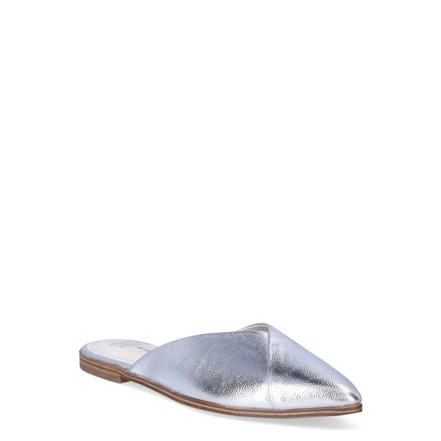 Time and Tru Women’s Shimmer V Slip On Mules - Walmart.com | Walmart (US)