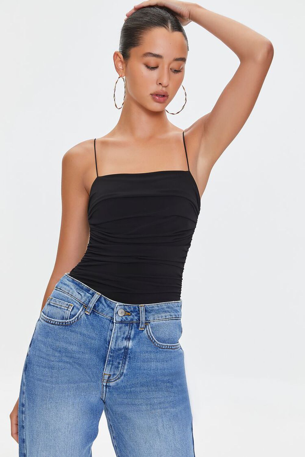 Ruched Cami Bodysuit | Forever 21 (US)