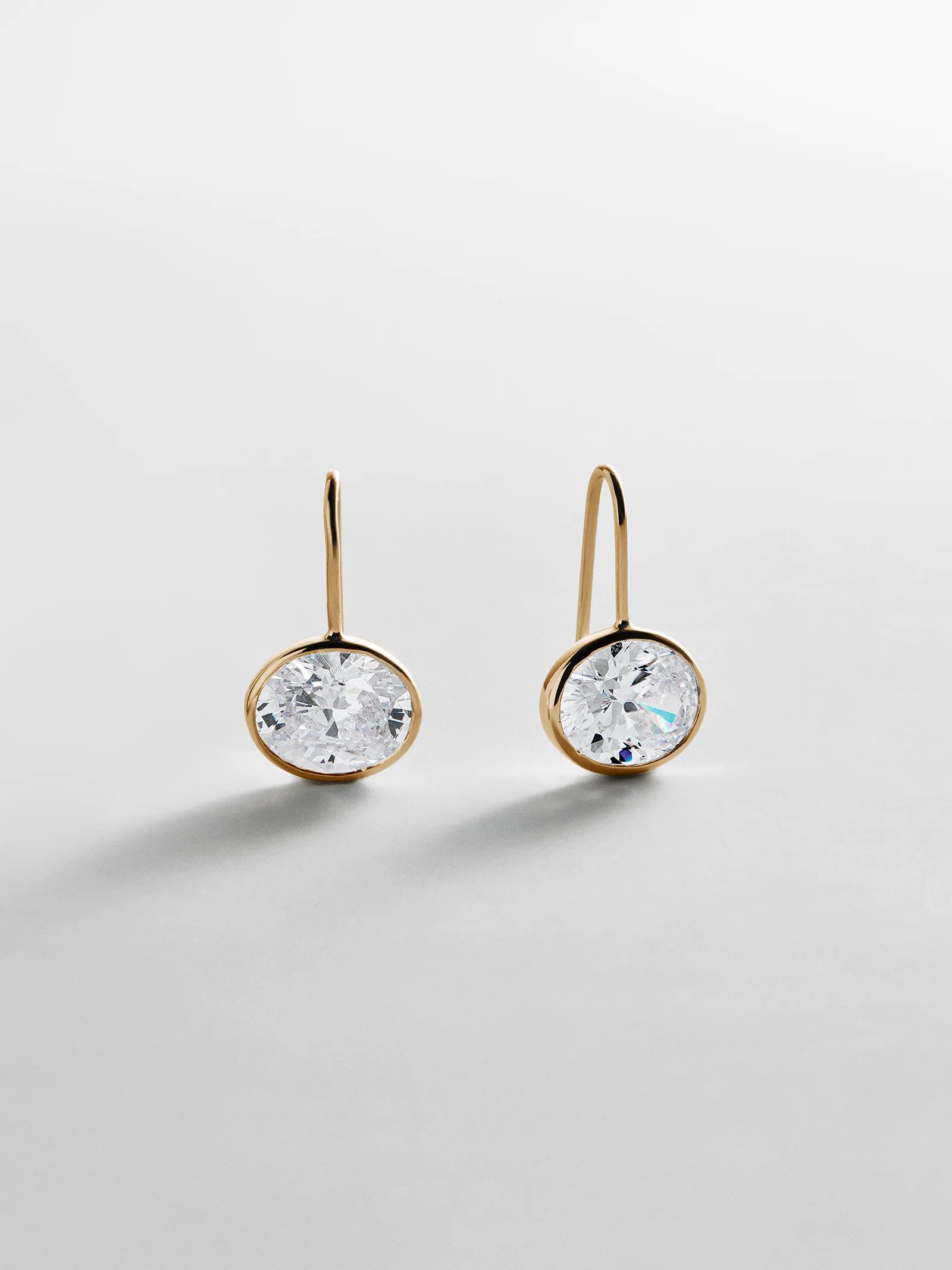 Fallon 14K Gold Bezel Earrings - Gold | BaubleBar