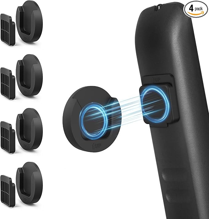Magnetic Remote Control Holder Wall Mount, 4 Pack Upgrade Remote Control Organizers Storage Self-... | Amazon (US)