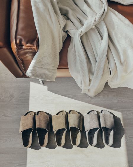SALE 🚨 20% off all suede Birkenstock sandals… FEAR OF GOD x BIRKENSTOCK Los Feliz sandal in Ash, Taupe and Cement. Wearing size 41 for a perfect fit, as a 9.5US foot size. The suede on these is buttery soft 🤌🏾 and the exaggerated minimalist strap closure with the signature FOG touch of a translucent outsole are some of my fav details, on a beautifully sculpted silhouette. 

#LTKstyletip #LTKsalealert #LTKmens