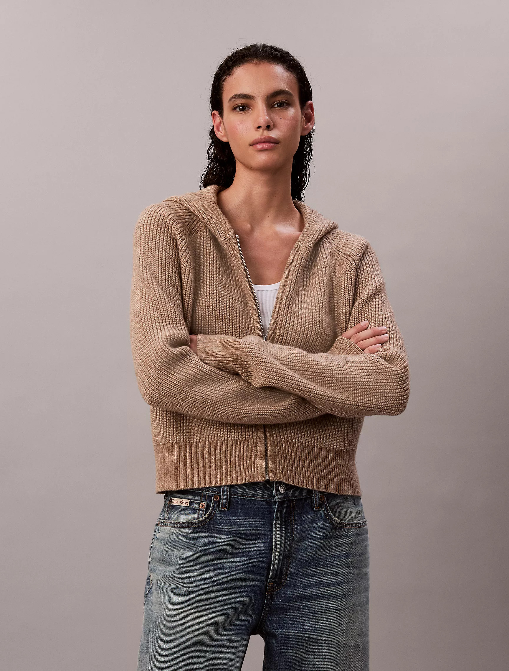 Sweater Rib Zip Hoodie | Calvin Klein | Calvin Klein (US)