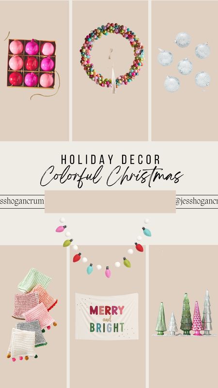 Colorful Christmas decor! If you like a little pop of pink and fun, festive colors, these holiday decor finds are for you! Super fun to decor your little ones playrooms in this theme too!

Holiday decor, home decor, holiday home, Christmas decor, Christmas themes, colorful Christmas decor 

#LTKHoliday #LTKfindsunder100 #LTKSeasonal