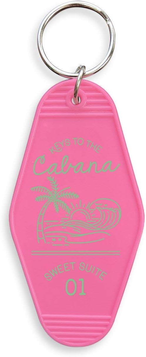 Keys To The Cabana Vintage Style Motel Keychain Key Tag 3.5" | Amazon (US)