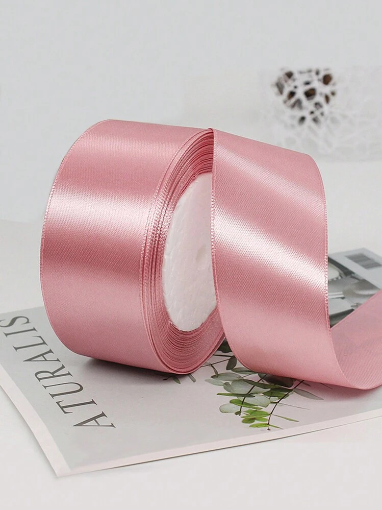 1 St. 22 M/72 Ft Zijden Lint Voor Doe-Het-Zelf-Knutselwerkjes, Bruiloftsdecoratie, Bloemstukken, Taartdoosdecoratie, Autodecoratie, Rood Geweven Lint, Rozenbreedtes 0,6 Cm/1 Cm/4 Cm, Moederdag-Afstuderen | SHEIN