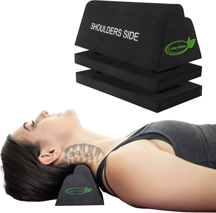Lumia Wellness Cervical Orthotic Traction Block, Firm, Spinal & Neck Alignment, Cervical Traction... | Amazon (US)