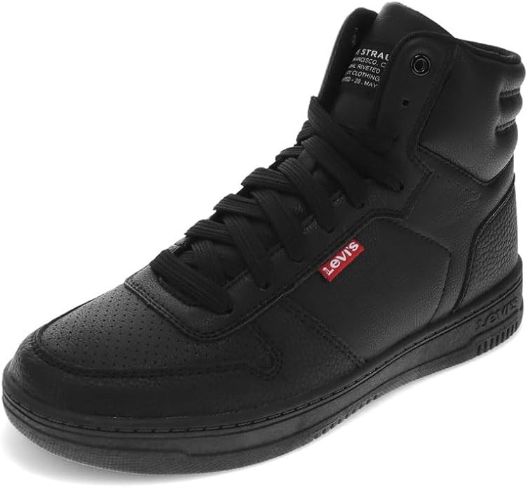 Levi's Kids Drive Hi Synthetic Leather Casual Hightop Sneaker Shoe | Amazon (US)