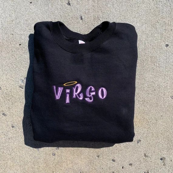 Virgo Crewneck Sweatshirt Embroidered - Etsy | Etsy (US)