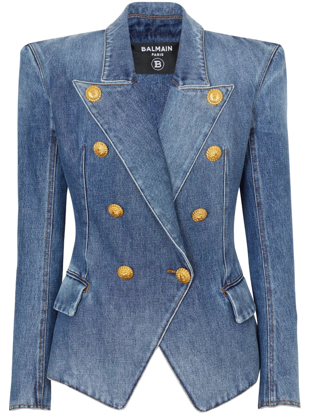Doppelreihige Jeansjacke | Farfetch Global