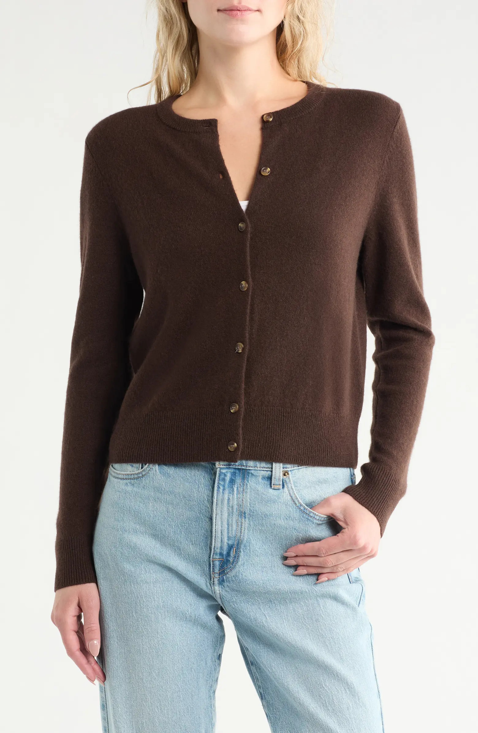 Nordstrom Cashmere Crewneck Cardigan | Nordstromrack | Nordstrom Rack