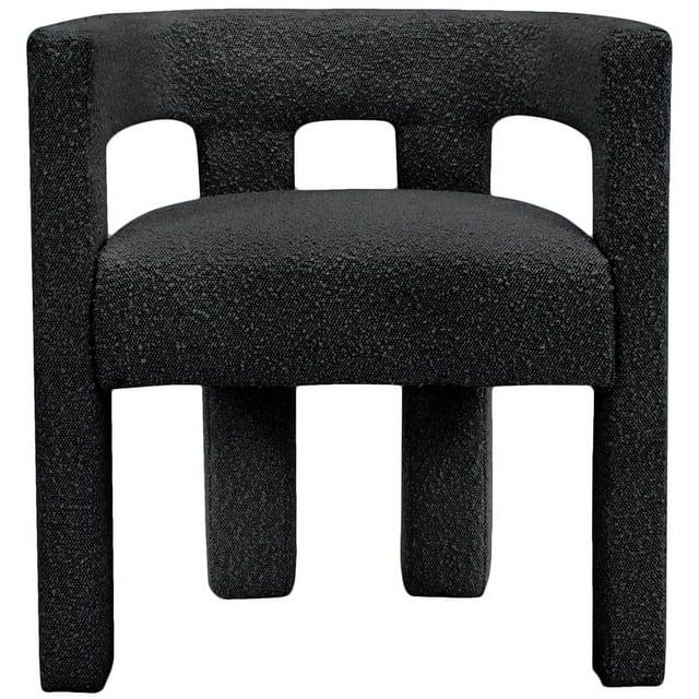 Meridian Furniture Athena Black Boucle Fabric Accent/Dining Chair | Walmart (US)