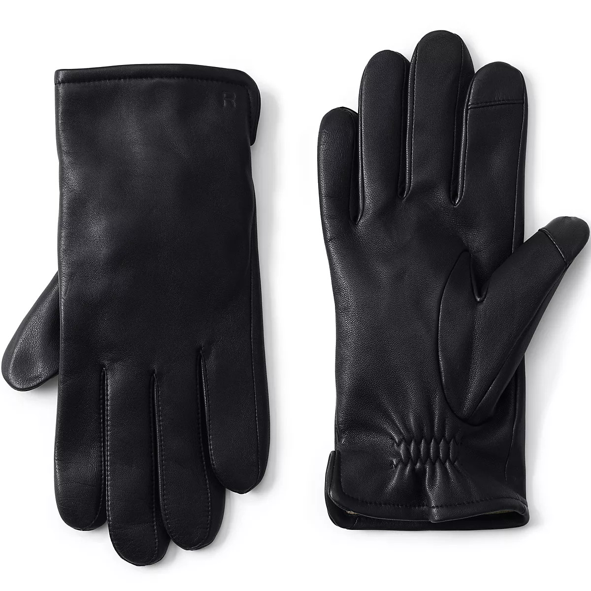 Men's Cashmere Lined EZ Touch Leather Glove | Lands' End (US)