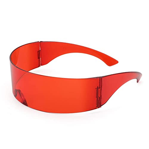 FEISEDY 80s Futuristic Cyclops Cyber Visor Sunglasses Men Women Punk Style Cosplay B2740 | Amazon (US)