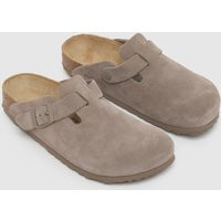 BIRKENSTOCK Boston Clog Narrow Fit Sandals in Grey Taupe | Schuh
