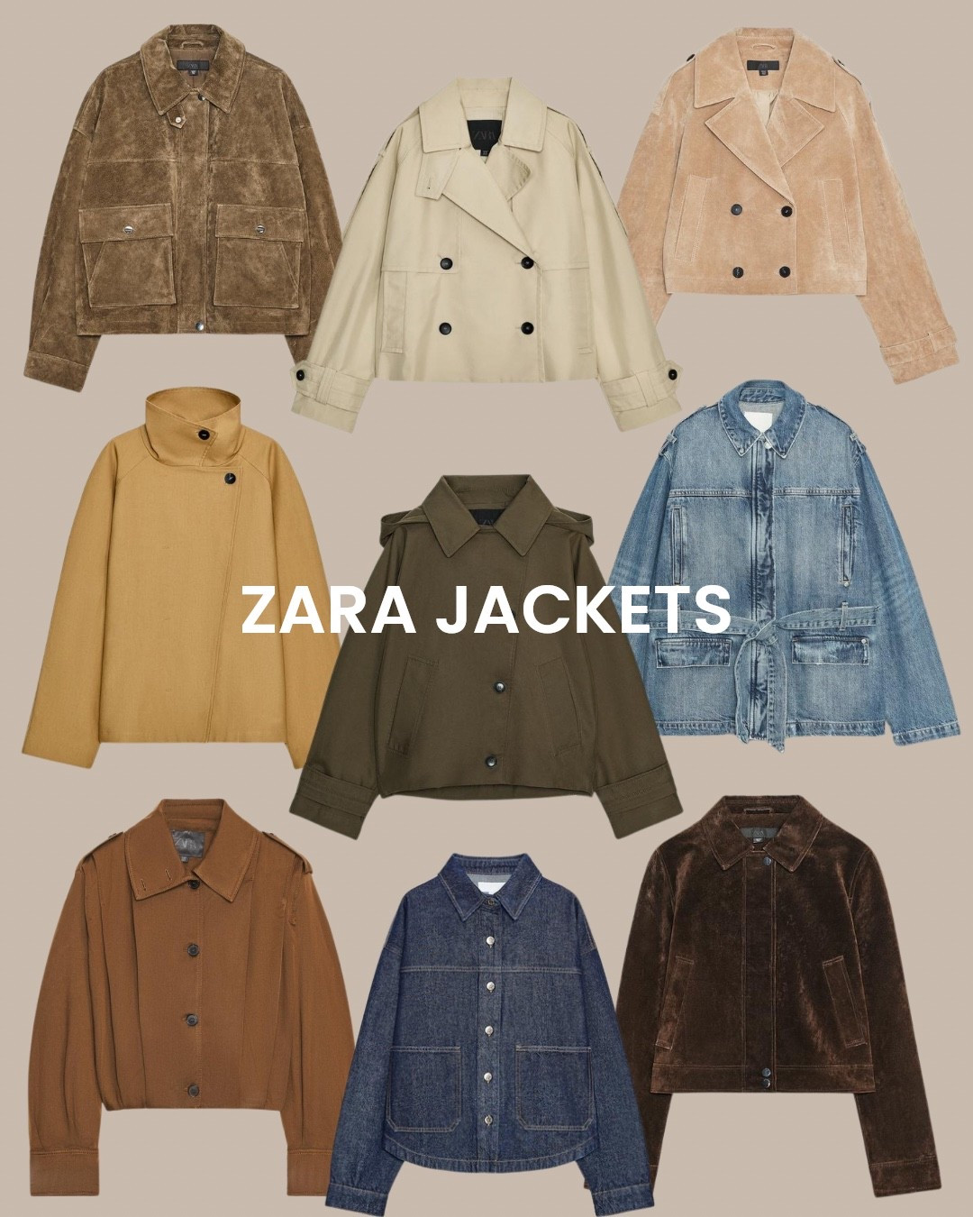 Zara Jackets, Fall jackets, suede jacket, denim jacket, trench jacket

#LTKStyleTip #LTKSeasonal