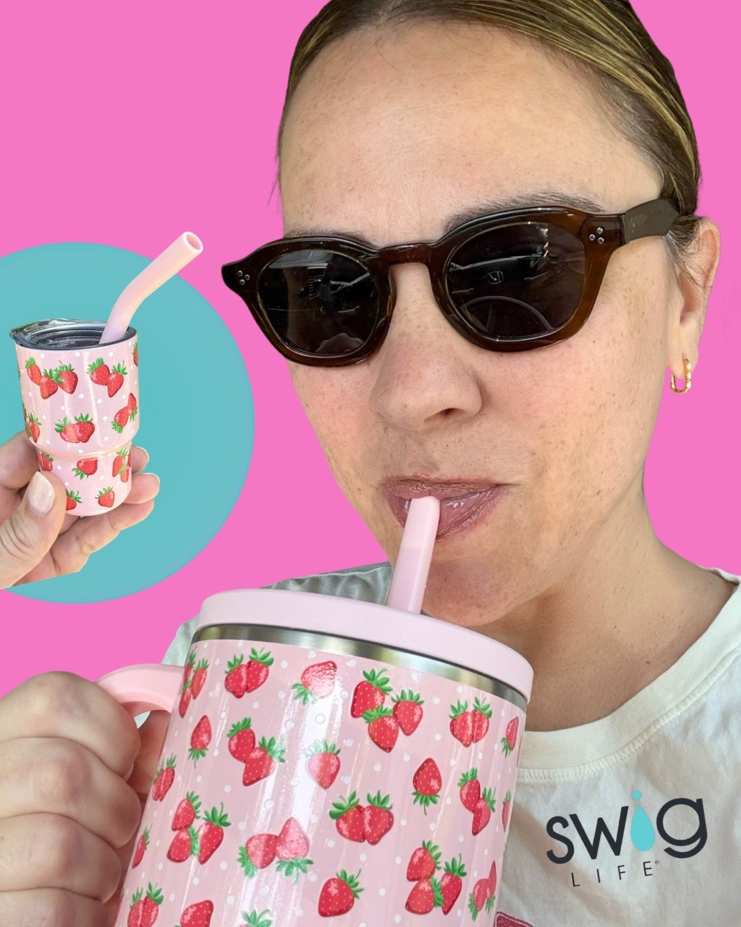 Back to real life…which currently looks like 85° and running errands in Atlanta 🍓

I’ve been carrying this 40oz Swig Mega Mug nonstop because it actually keeps my water cold all day (and doesn’t leak, which is non-negotiable)

The strawberry shortcake print feels very “summer is coming” ☀️ 

Also…these little Swig Shots?? Tell me why I suddenly need them for every hosting moment. @Swig Life 

🔗 Linked below if you want to see all the prints/styles 👇

#LTKdayinmylife #LTKSeasonal #LTKmomlife