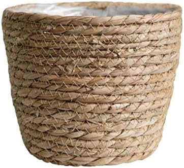 SANGDA Seagrass Basket Planters, Flower Pots Cover Storage Basket Plant Containers Hand Woven Basket | Amazon (US)