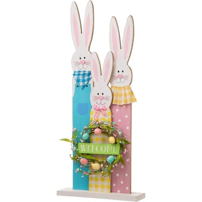 30" H Easter Wooden Bunny Family Standing Porch Sign, Easter Welcome Sign Decorations For Home Or Yard | Wayfair North America