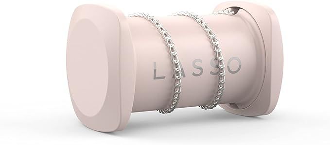 LASSO Tangle-Free Jewelry & Tech Accessory Organizer & Travel Storage Case (Blush Pink) | Amazon (US)