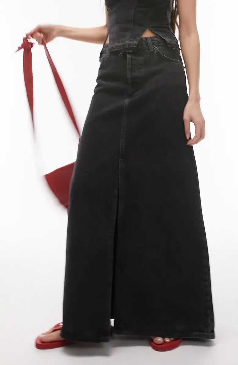 Denim Maxi Skirt | Nordstrom