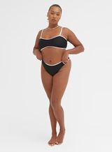 Black Contrast Trim Bikini Bottom – Calli | 4th & Reckless