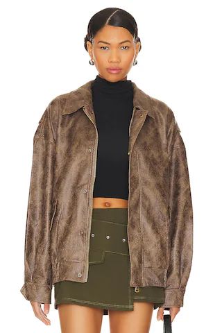 LIONESS Kenny Bomber in Chocolate from Revolve.com | Revolve Clothing (Global)