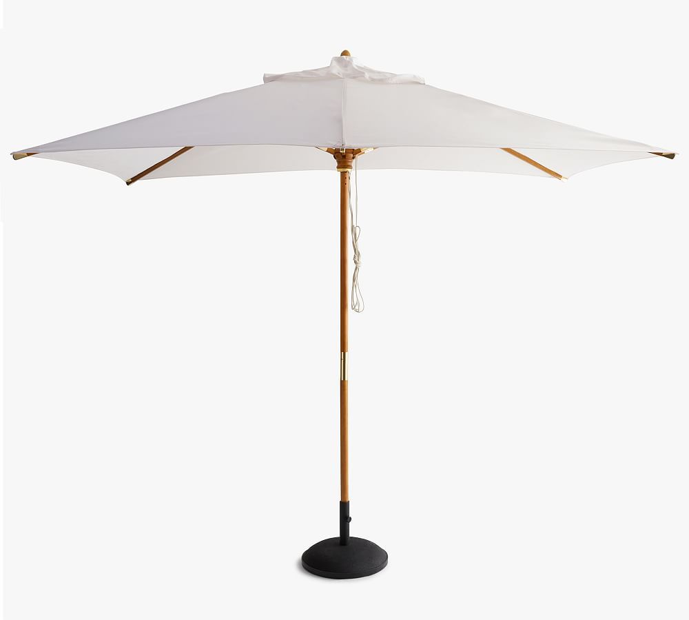 Premium 10' Rectangular Outdoor Patio Umbrella – Eucalyptus Frame​ | Pottery Barn (US)