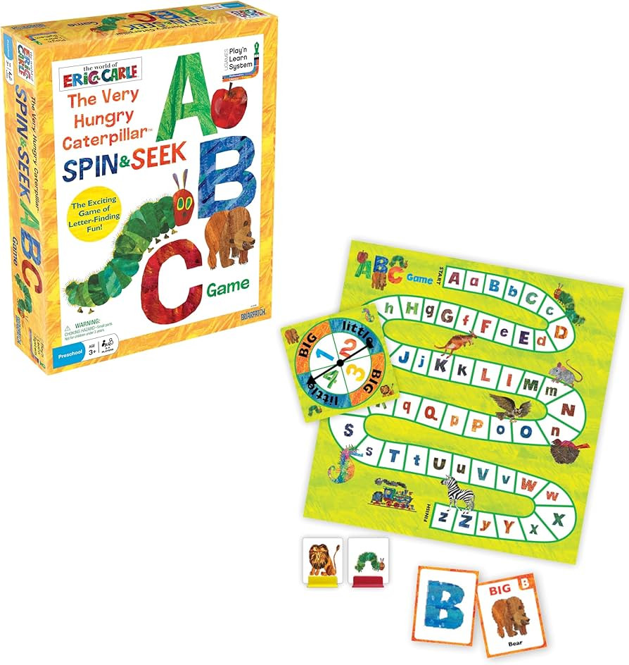 Briarpatch | The Very Hungry Caterpillar Spin & Seek ABC Game, Ages 3+ | Amazon (US)