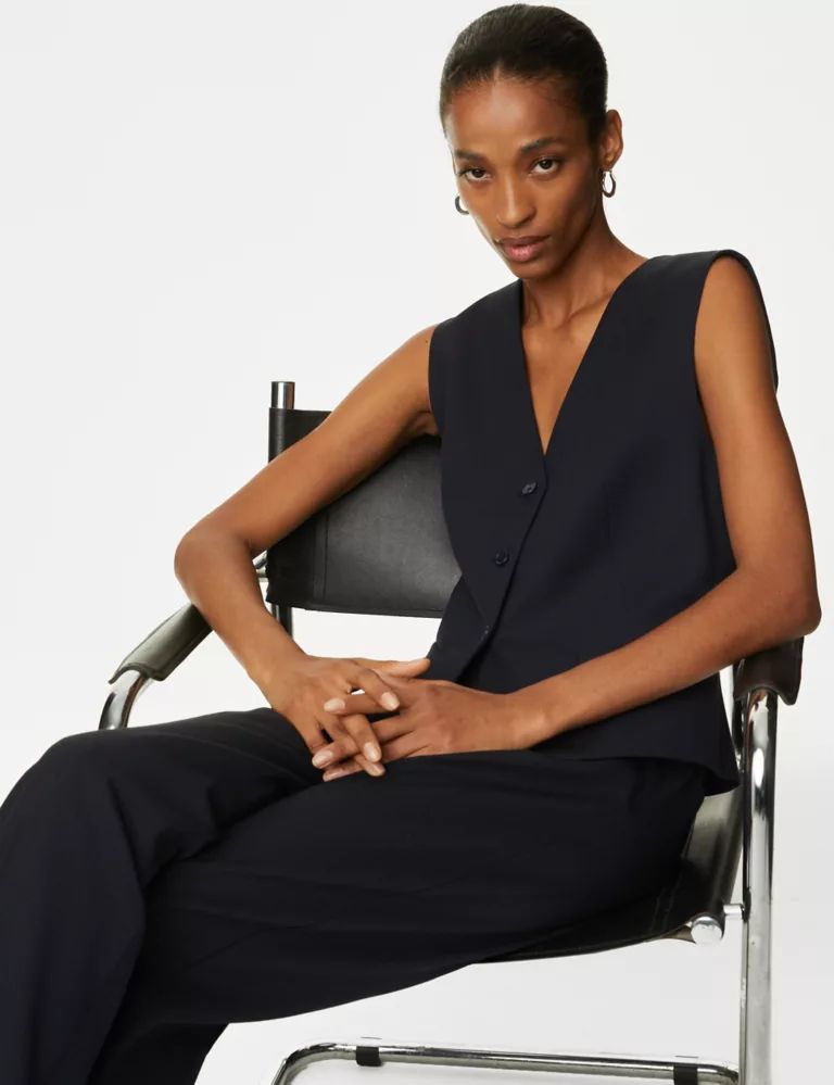 Wool Blend Tailored Waistcoat | Marks & Spencer (UK)