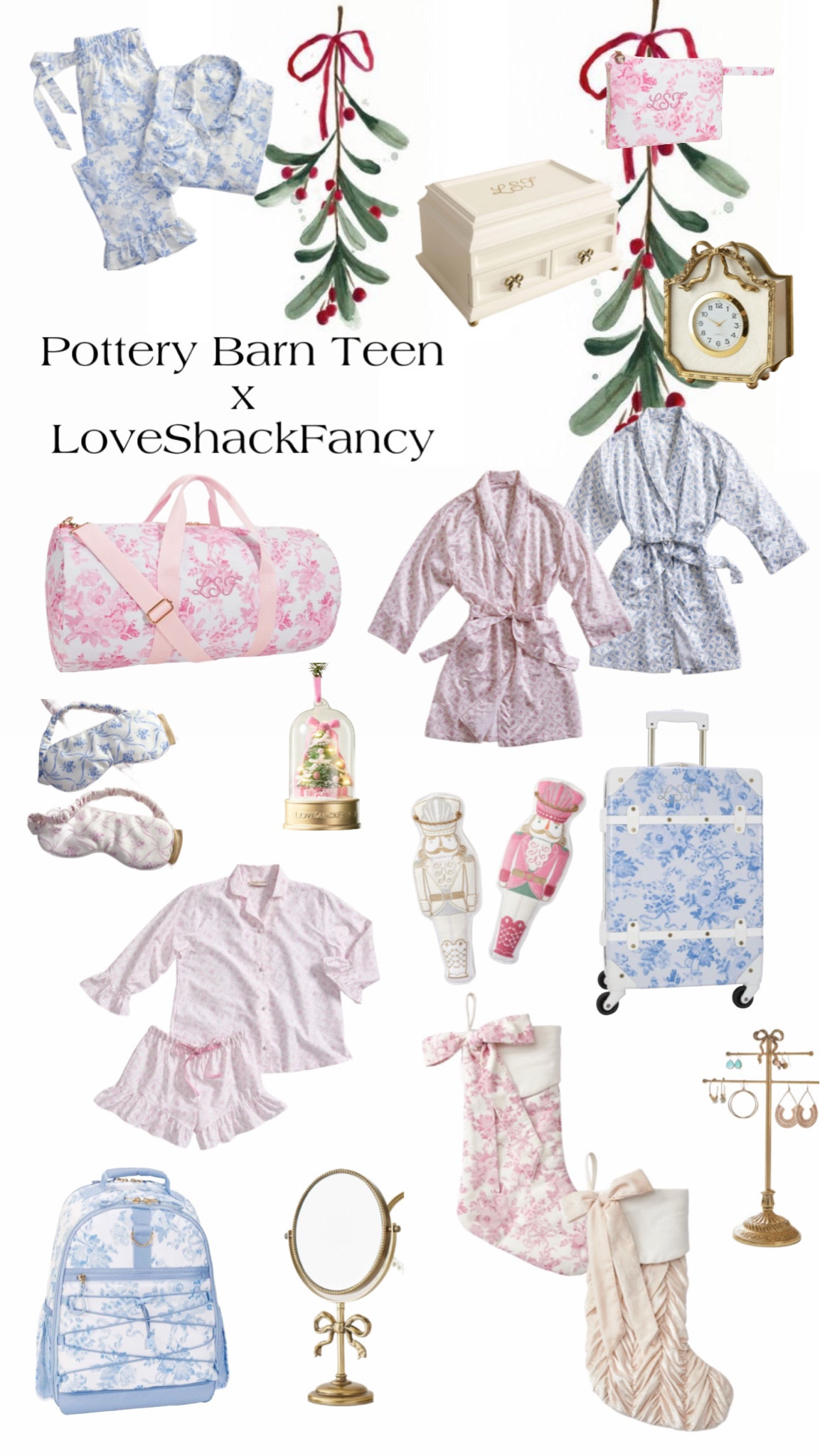 Love shack fancy collab with pottery barn teen gift guide
Pajamas silk robe jewelry box backpack duffle bag luggage suitcase decor room 


#LTKKids #LTKGiftGuide #LTKHoliday