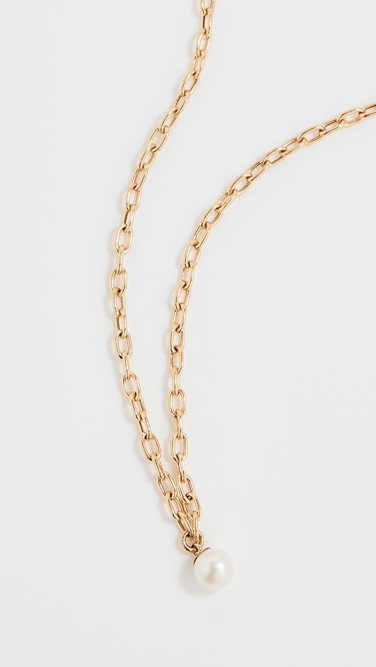 Small Square Oval Link Chain Necklace | Shopbop