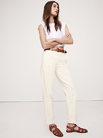 The Weekender Slim Barrel-Leg Pant | Banana Republic (US)