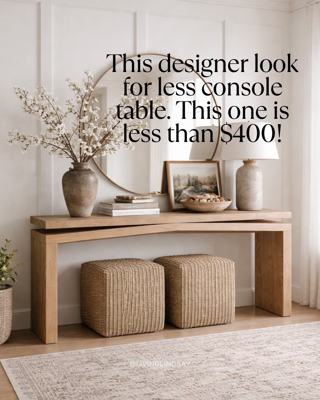 designer console table dupe, modern wood console table, entryway console table, minimalist console table, high end look for less, neutral home decor, modern organic style, wood console table, affordable designer furniture, modern entryway furniture


#LTKSaleAlert #LTKSpringSale #LTKHome