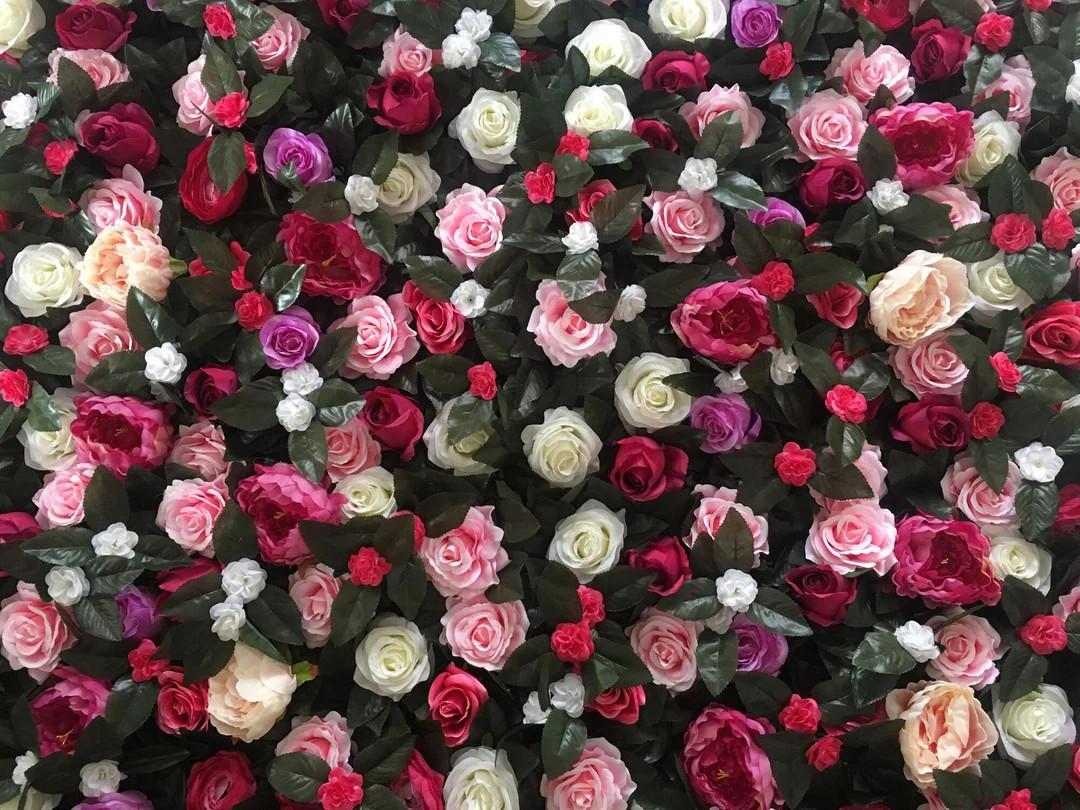 Artificial Flower Wall Backdrop for Wedding Arrangement - Etsy | Etsy (US)