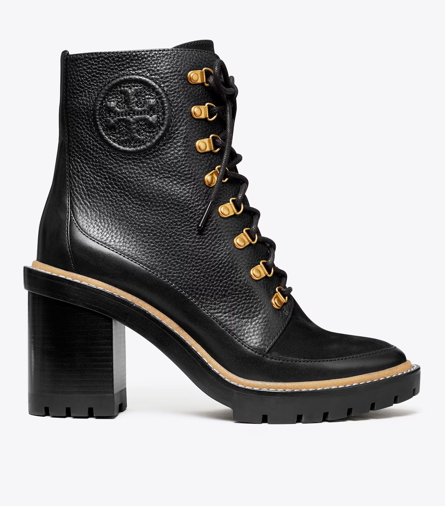 Miller Mixed-Materials Lug Sole Boot: Women's Designer Ankle Boots | Tory Burch | Tory Burch (US)