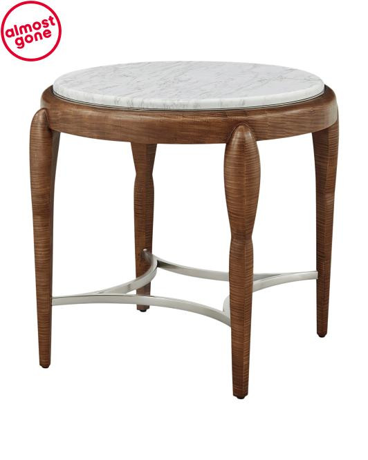 27.5x27.5x24 Origins Side Table With Marble Top | Home | TJ Maxx | TJ Maxx