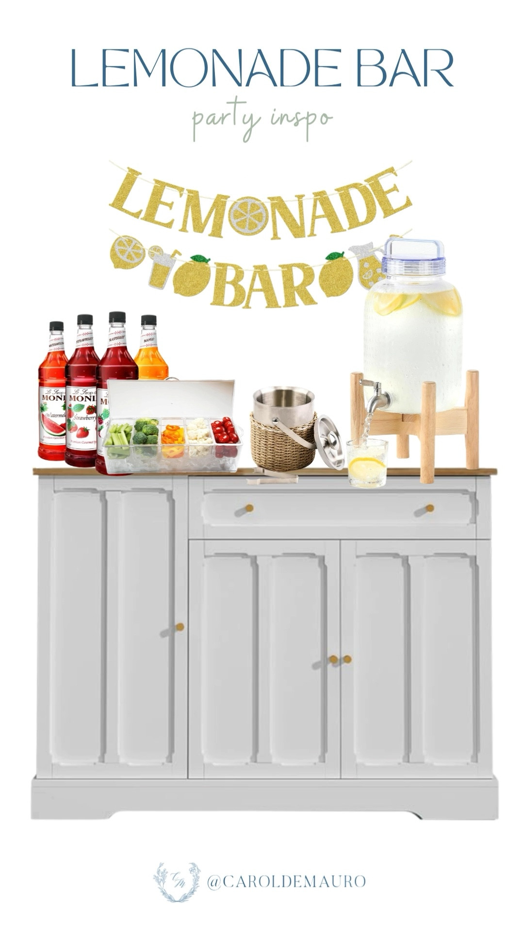 Ready for backyard party season? There is nothing like a DIY lemonade bar to make your spring and summer gatherings feel extra special. It’s a great way to let your guests get creative with their drinks while keeping things looking perfectly aesthetic.

party inspo, summer drinks, drinkware, hostess life, entertaining at home, home bar, brunch, hosting hack

#LTKSeasonal #LTKHome #LTKU