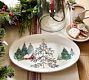 Christmas in the Country Oval Stoneware Serving Platter | Pottery Barn (US)