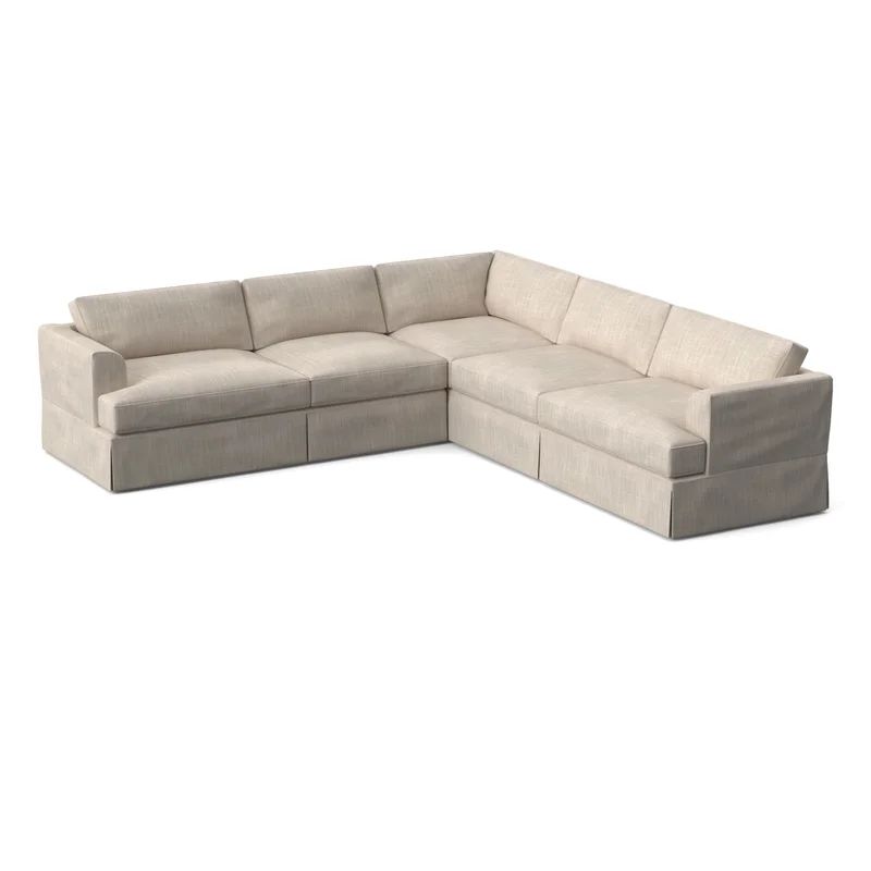 Lucia 4 - Piece Slipcovered L-Sectional | Wayfair North America