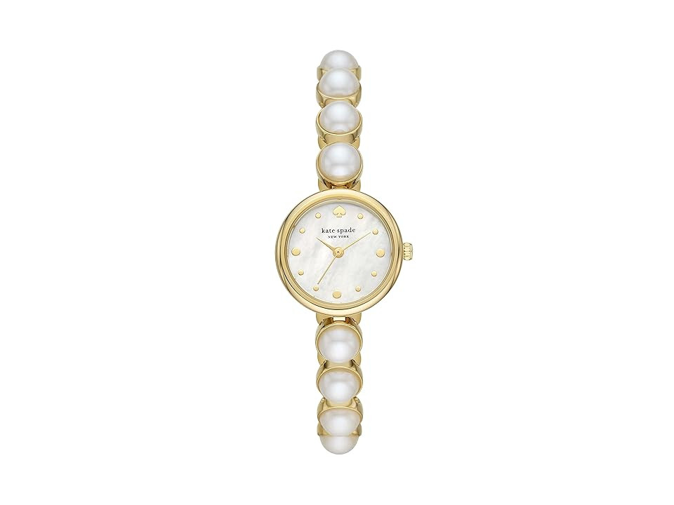 Kate Spade New York Monroe Pearl Women's Bracelet Watch - KSW1687 Watches, Gold Tone | Zappos