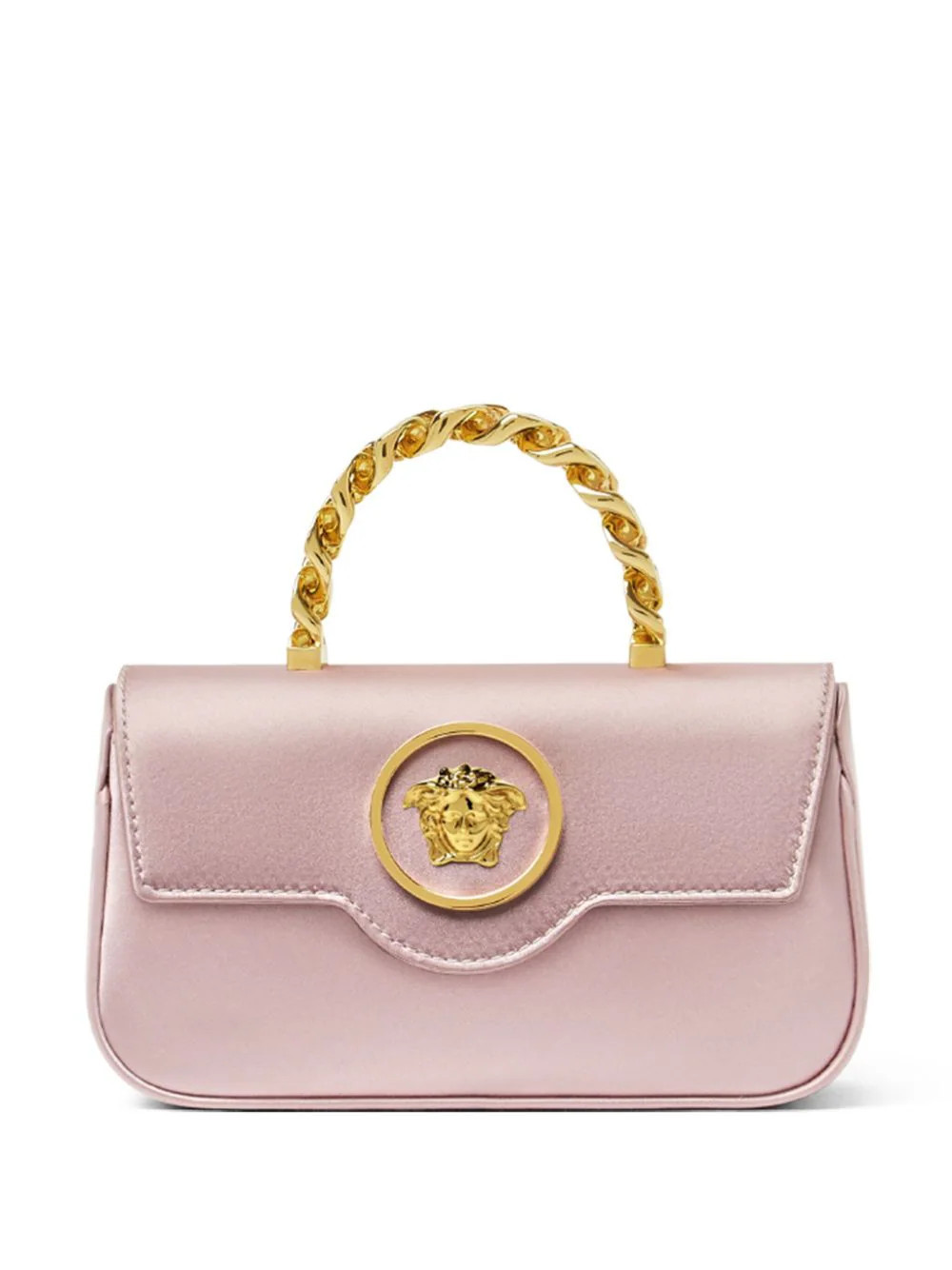 Versace La Medusa satin mini bag - Pink | Farfetch Global