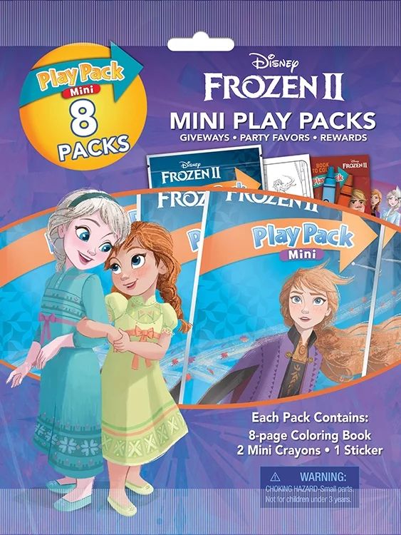 Bendon Publish Frozen II 8 Pack Mini Play Pack - Walmart.com | Walmart (US)
