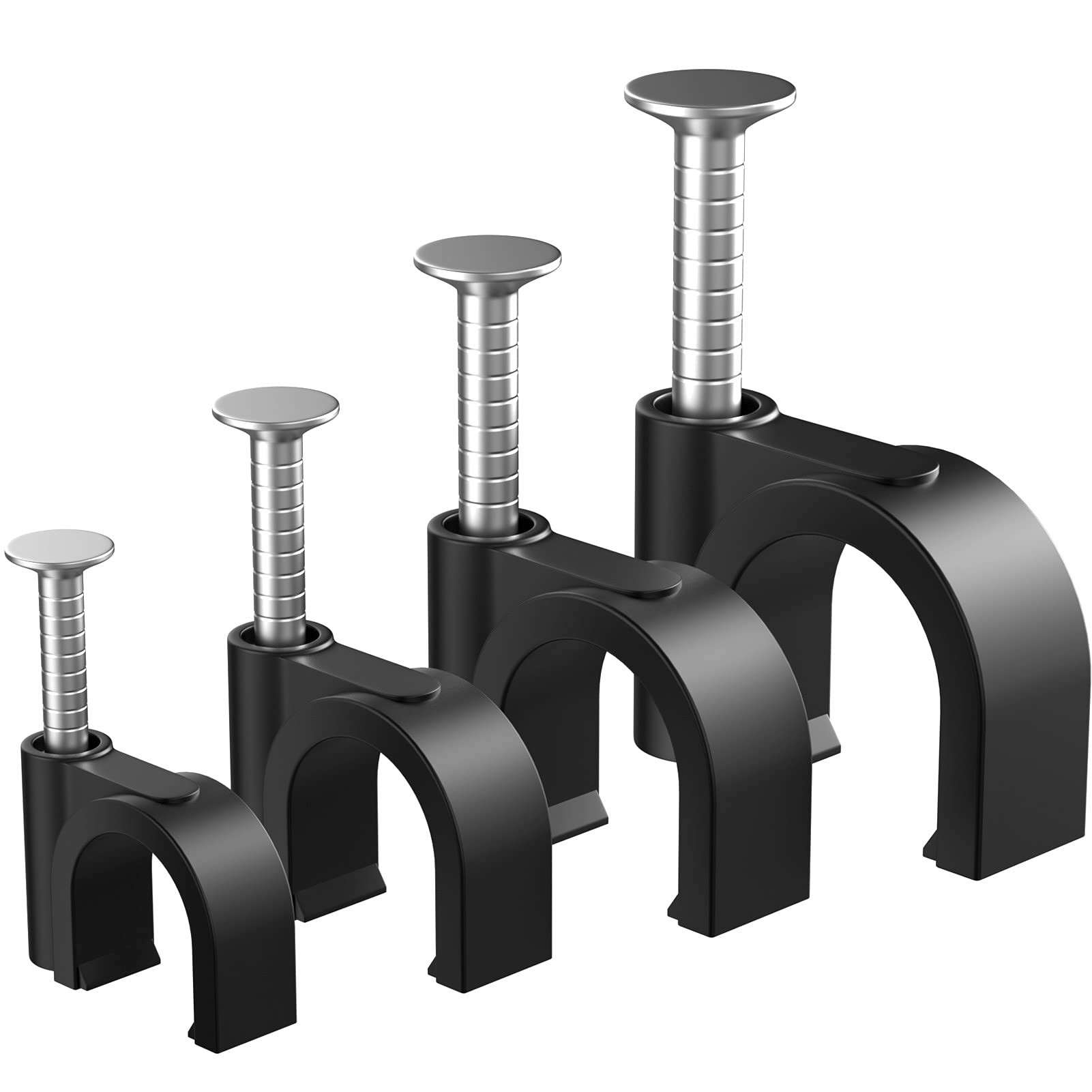 200 Pcs Cable Clips 4/6/8/10mm Nail in Cable Clips Cable Wire Clips Cable Tacks Coax Cable Clips ... | Amazon (US)