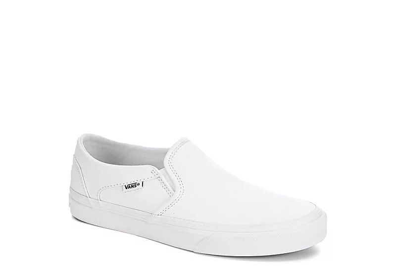 Vans Womens Asher Slip On Sneaker - White | Rack Room Shoes