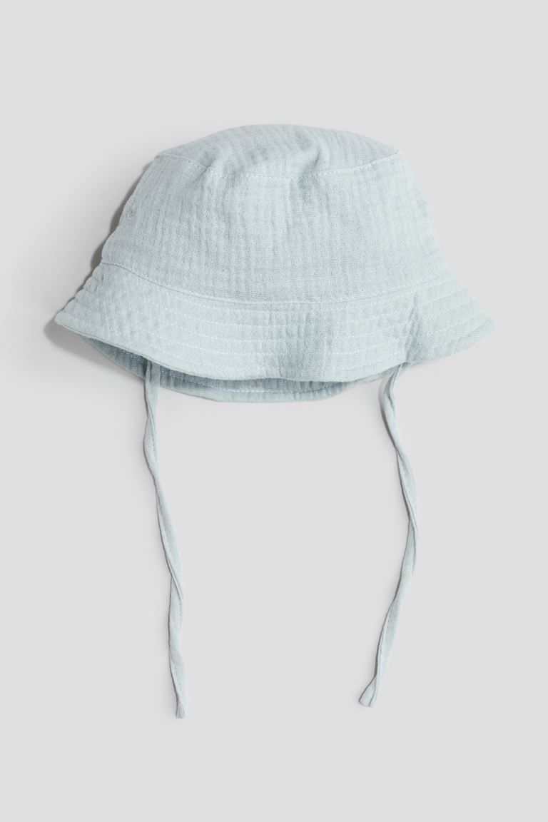 Cotton Muslin Bucket Hat - Light dusty blue - Kids | H&M US | H&M (US + CA)