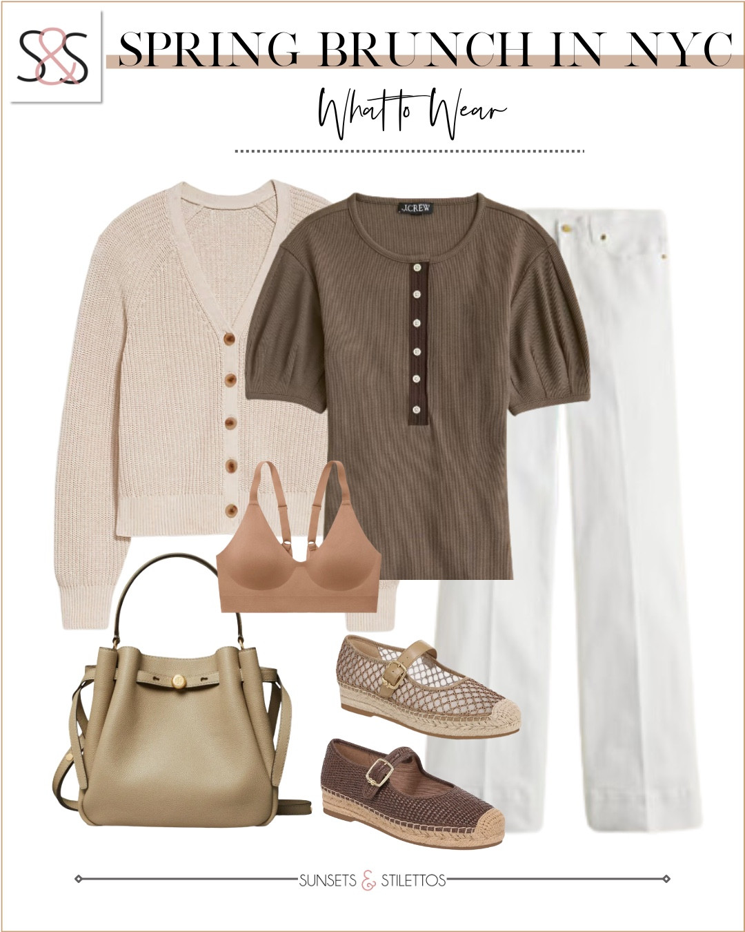This is the kind of spring brunch outfit that looks styled but feels comfortable enough to actually enjoy your mimosa. I love how the soft neutrals keep it polished while still being easy to wear all day.

spring brunch outfit ideas, neutral spring outfits for women, white jeans outfit spring, casual chic brunch look, layered spring cardigan outfit, comfortable brunch shoes women, everyday spring capsule wardrobe, warm weather neutral outfit, spring weekend outfit inspiration, casual polished spring style

#LTKOver40 #LTKSeasonal #LTKWorkwear
