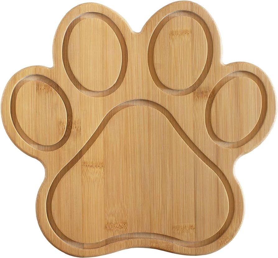 Totally Bamboo Paw Shaped Bamboo Wood Cutting Board and Charcuterie Board, Great Gift for Dog and... | Amazon (US)