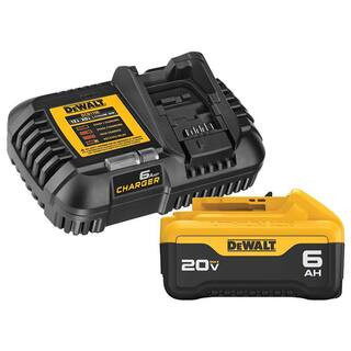 20-Volt MAX Lithium-Ion 6.0 Ah Battery Pack and Charger Kit | The Home Depot
