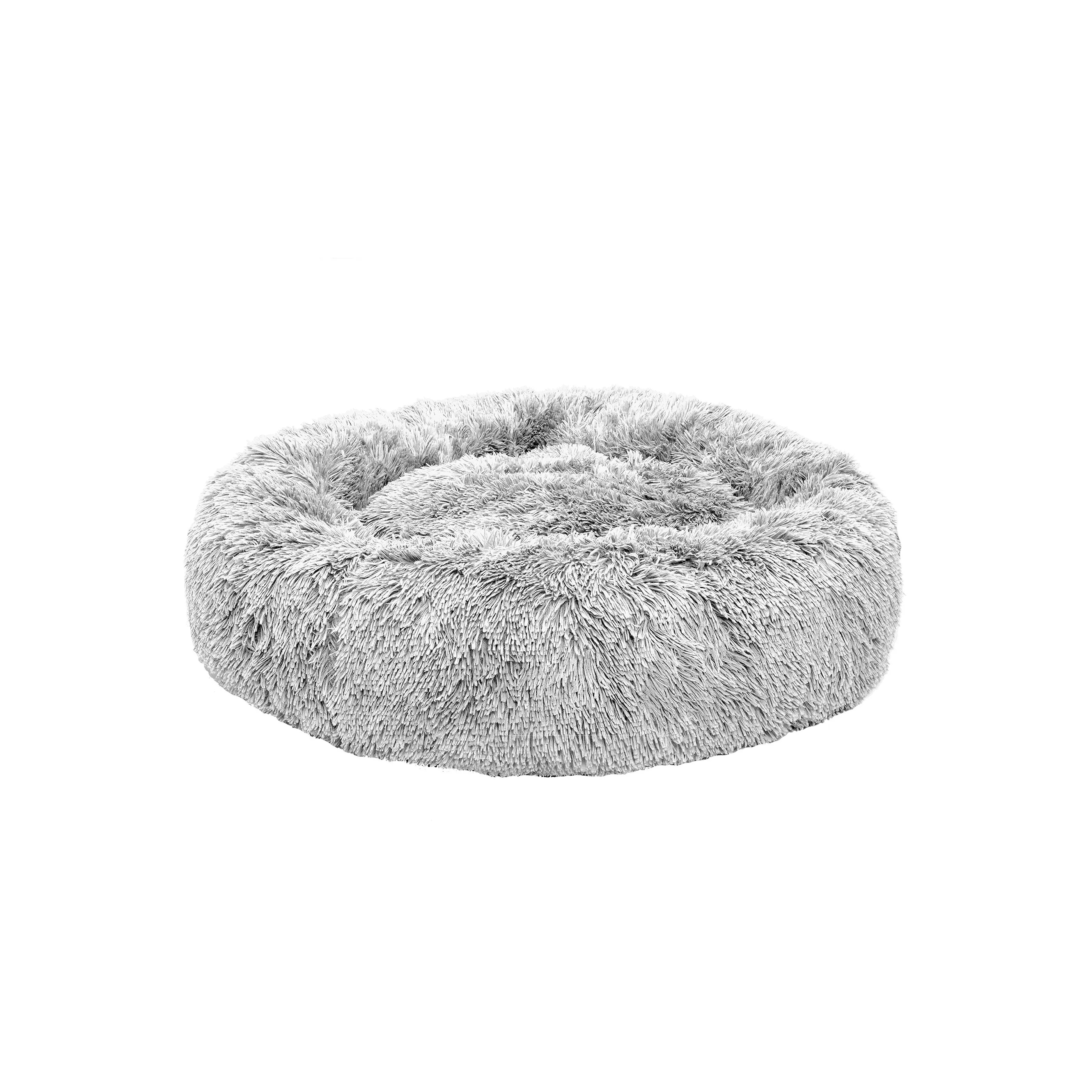 FurHaven Calming Cuddler Donut Pet Bed Gray 36" | PetSmart
